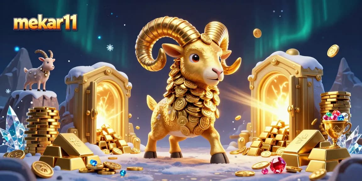 Mekar11 delivers thrilling moments in a vibrant 3D casino atmosphere filled with treasures and excitement.
