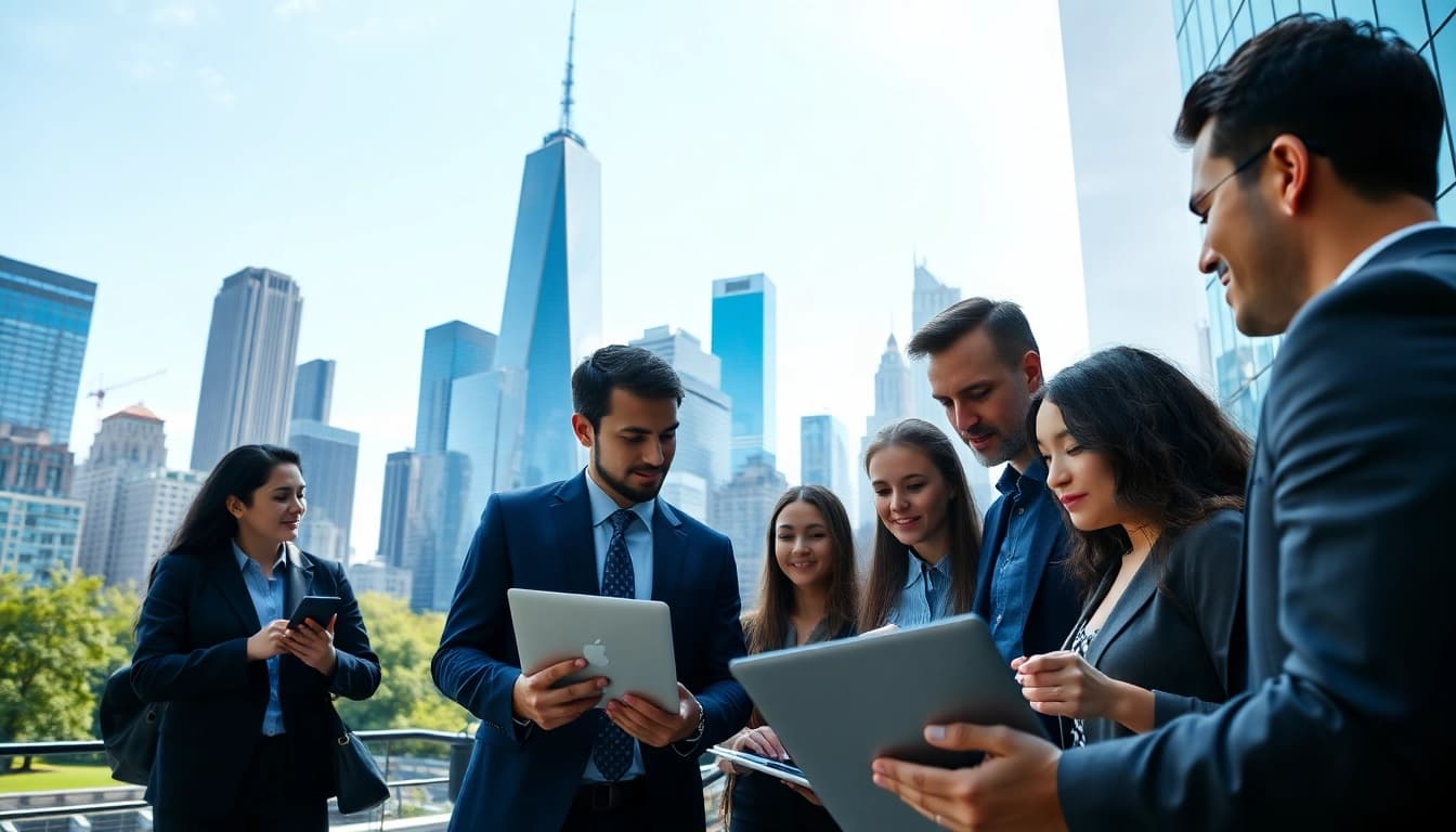 Seek jobs new york as diverse professionals network in a lively city setting.