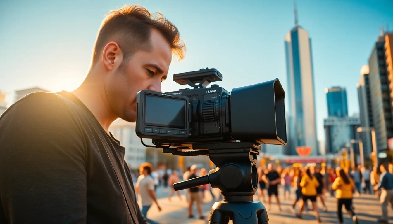 Edmonton videographer captures vibrant city scenes showcasing artistry and professionalism.