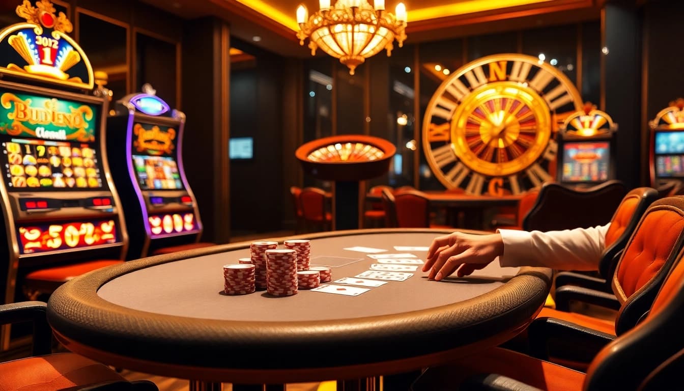 Découvrez l'excitation du meilleur casino en ligne avec un poker élégant et des machines à sous vibrantes.
