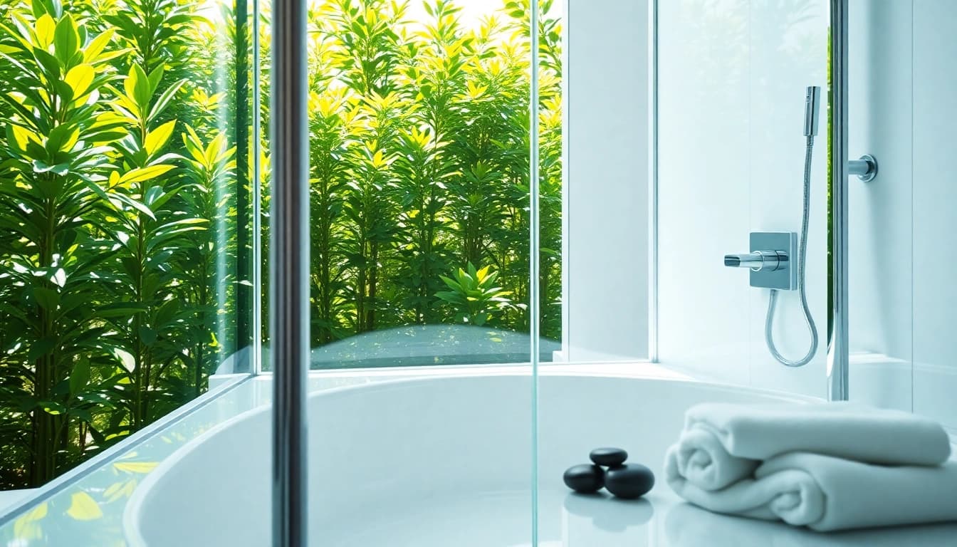 Discover elegant showers enhancing a luxurious bathroom with modern design features.