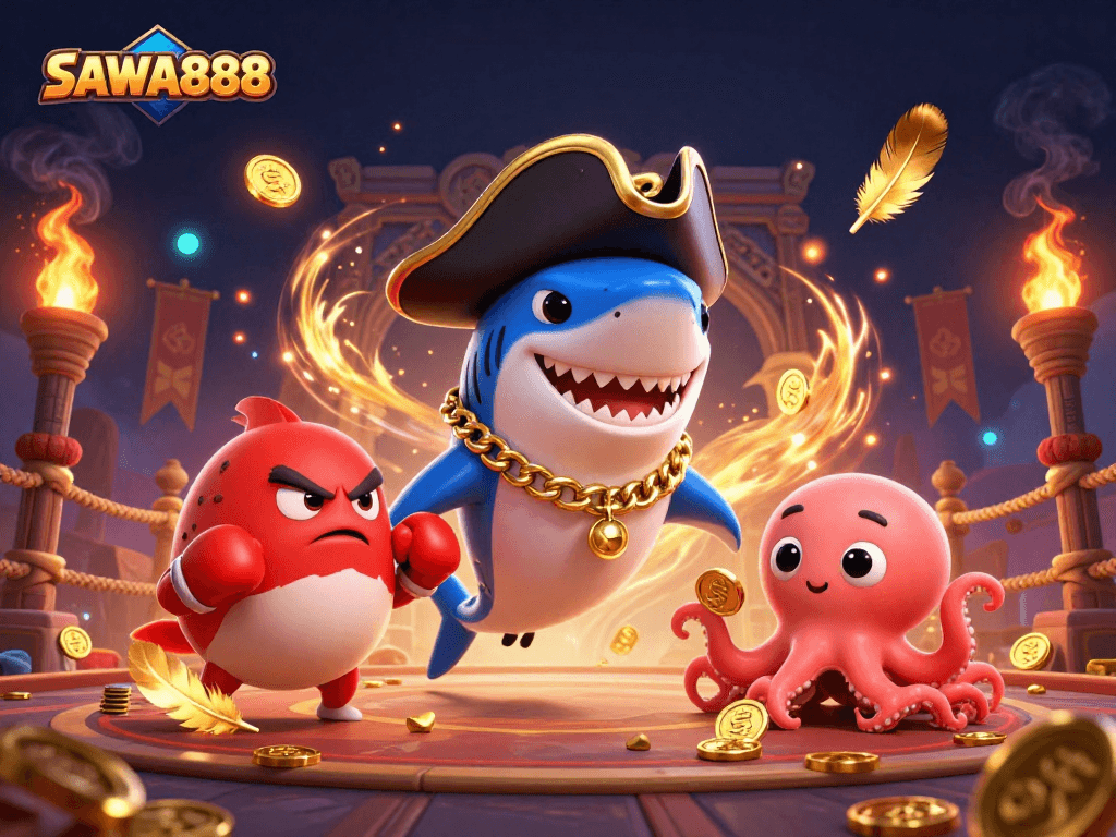 Engage with thrilling SAWA888 casino adventures featuring unique characters in vibrant settings.