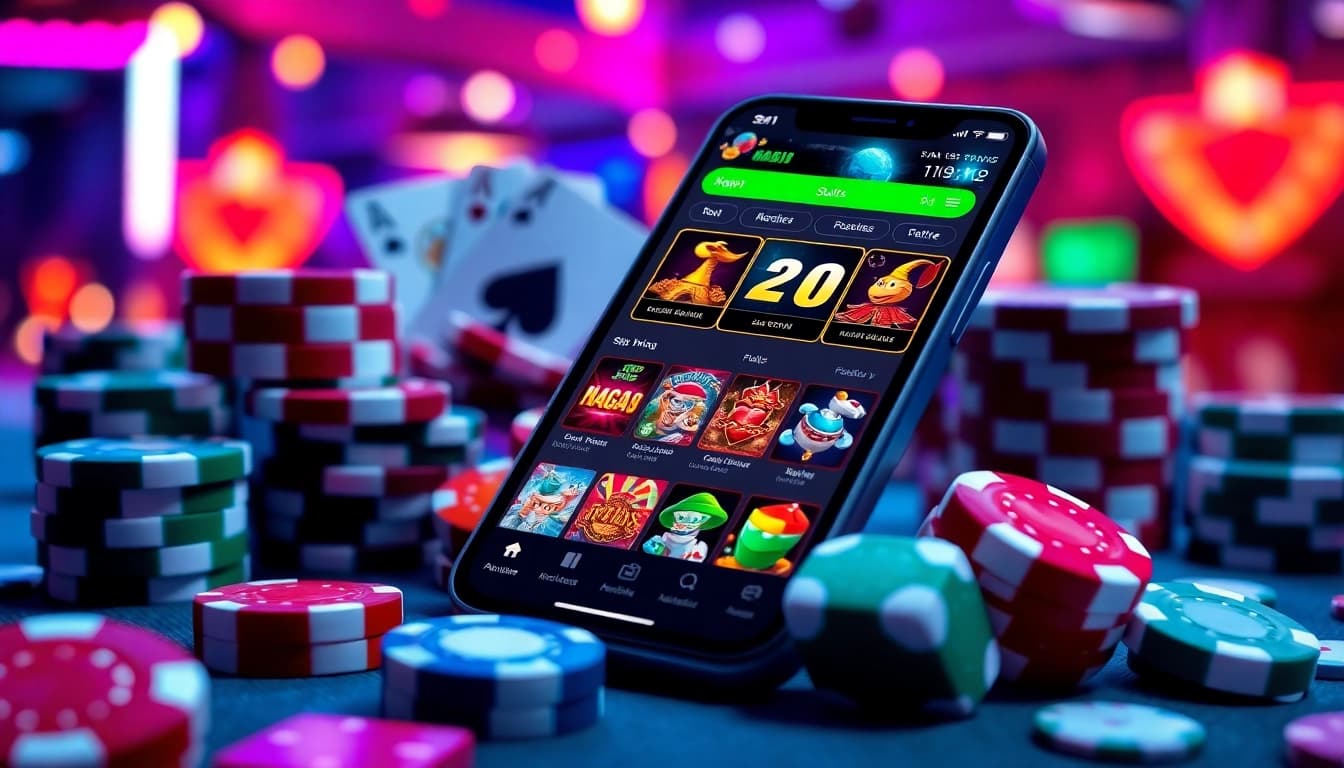 Experience Naga169 mobile's thrilling casino gameplay with interactive slot games and vibrant graphics.