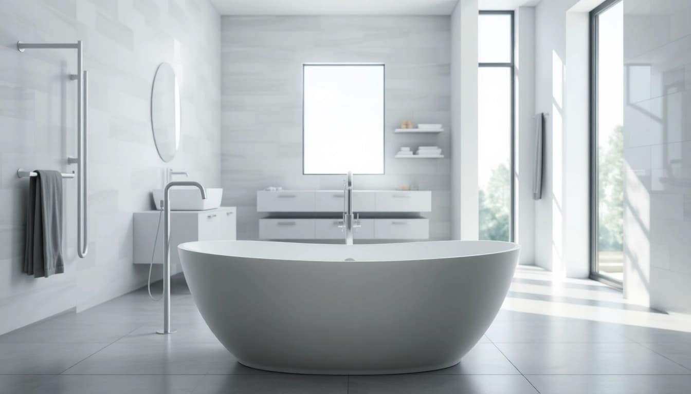 Effiziente Lösungen von sonni sanitär GmbH in einem stilvollen Badezimmer mit eleganten Sanitäranlagen.