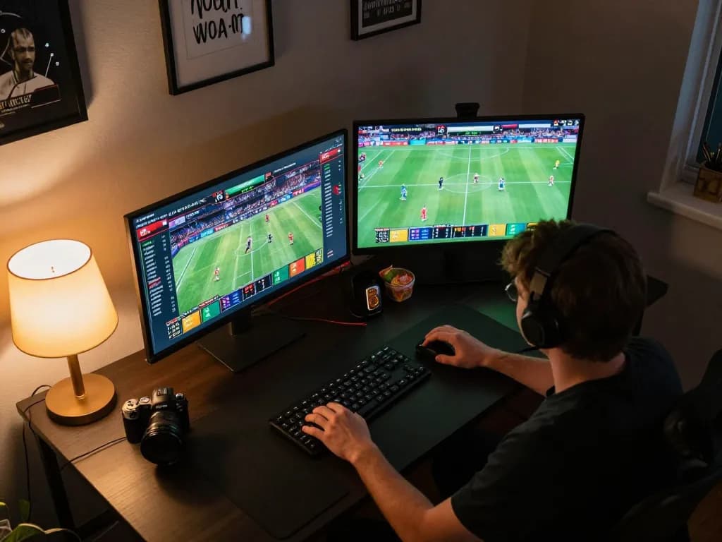 Betting on king33 with strategic insights in a cozy home office setup