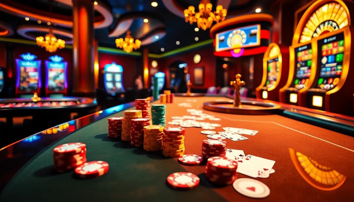 Vivez l'excitation du meilleur casino en ligne avec des tables de casino vibrantes et des joueurs enthousiastes.