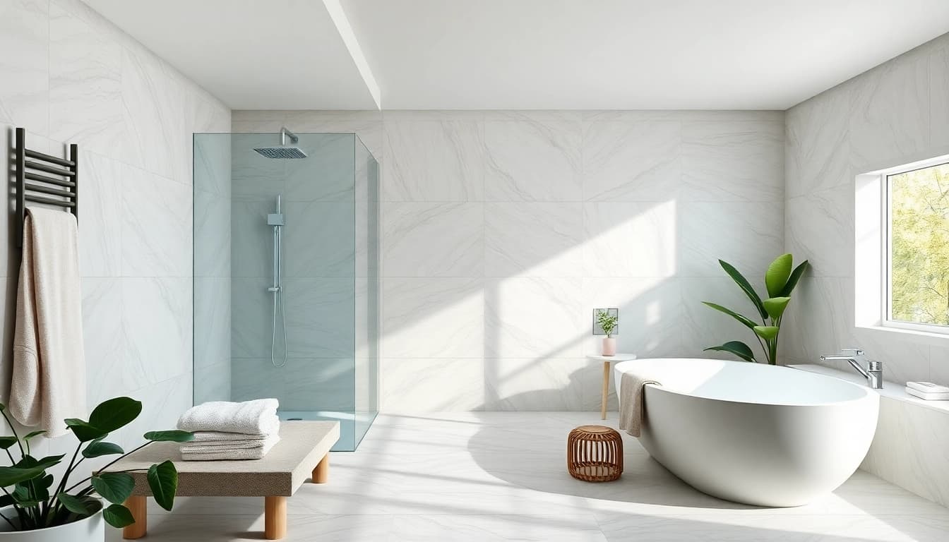 Gestalte dein Badezimmer mit sonni sanitär modernen Duschen und Heizlösungen für ein elegantes Ambiente.