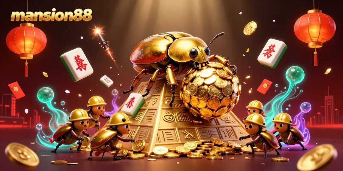 Engage in thrilling gameplay at mansion88 with vibrant visuals featuring rich casino elements.