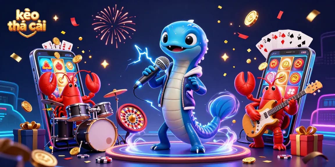 Experience the excitement of kèo nhà cái with electrifying underwater casino action featuring a DJ electric eel.