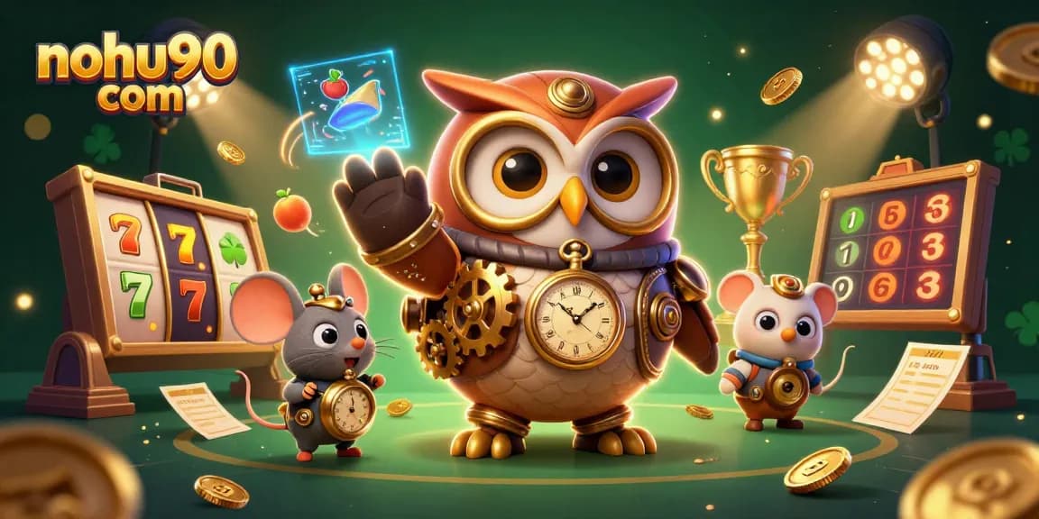 Engage in thrilling slot games at nohu90 com while exploring a vibrant, 3D casino world.