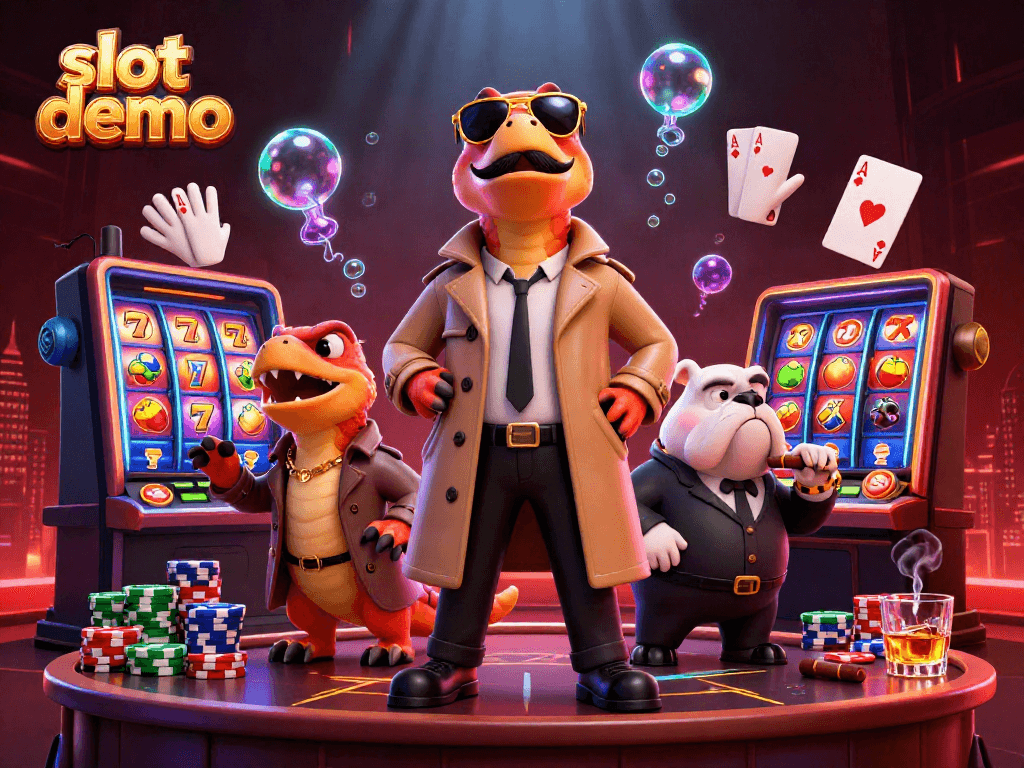 Engage in thrilling slot demo action with raptors in disguise at a VIP casino lounge.