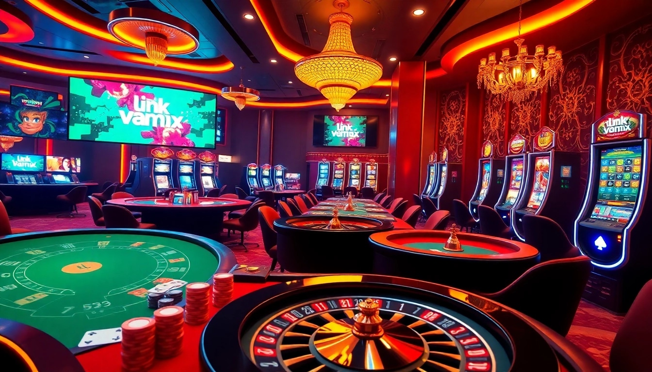 Engage with thrilling online gaming at VMAX through the Link vào vmax, showcasing vibrant casino action.
