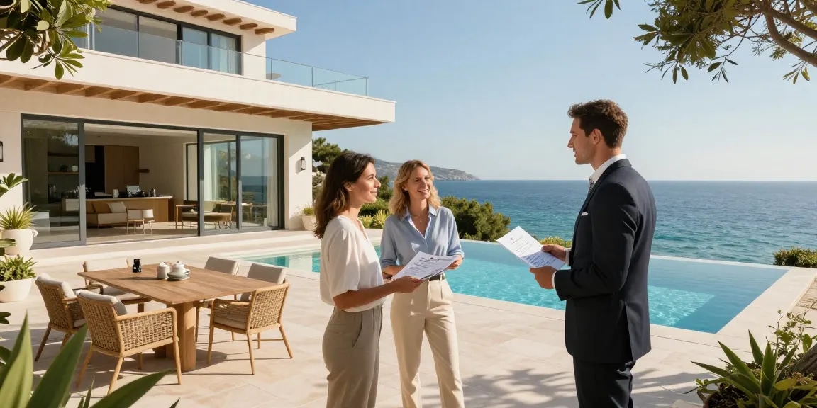 Stunning villa in Vlorë real estate, showcasing luxury lifestyle with ocean views.