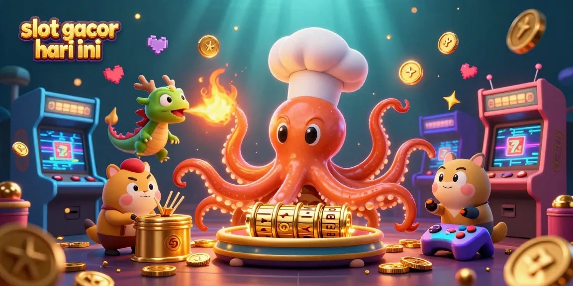 Experience thrilling gameplay with slot gacor hari ini in a vibrant 3D casino scene featuring lively characters and game elements.