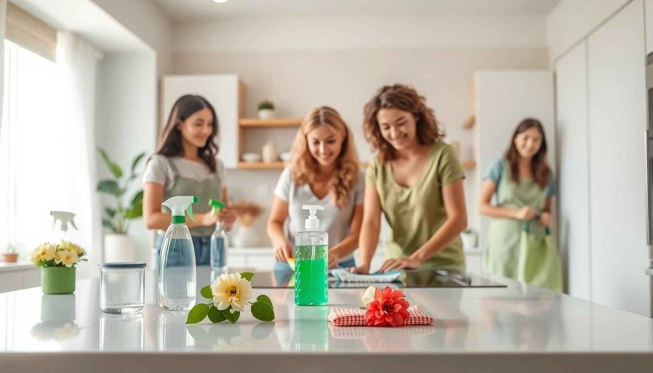 Enhancing your space with our Cleaning service featuring a dynamic team in action.