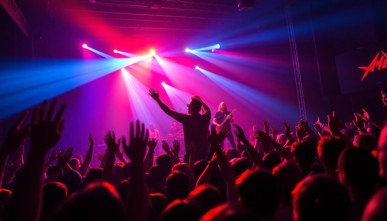 Engaging performance of classic disaster band with an energetic crowd.