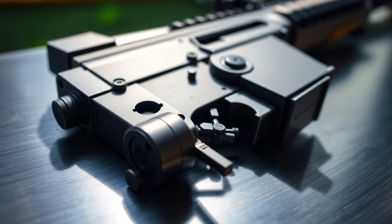 Showcase of ar15 super safety trigger demonstrating its precise design and functionality.