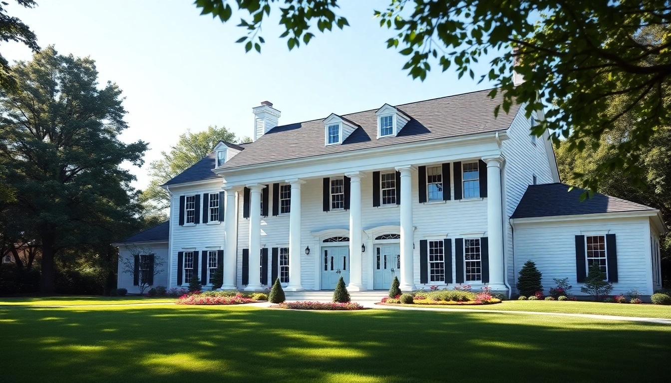 Stunning colonial home new build construction featuring classic architecture and landscaped surroundings.