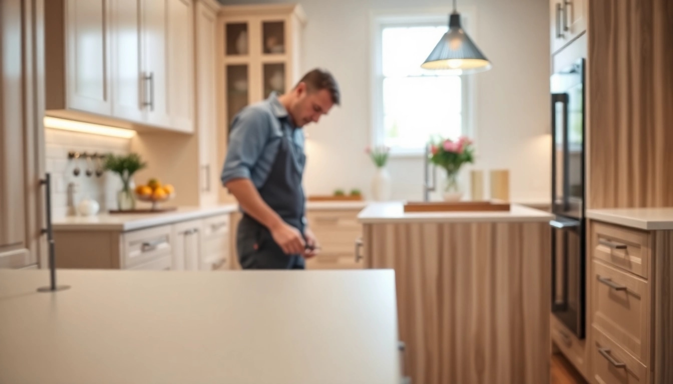 Transform your kitchen with Cabinet Refacing Clearwater FL, showcasing expertly installed new cabinet finishes.