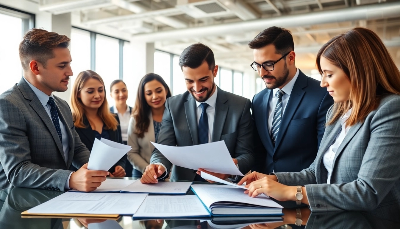 Atlanta Accident Lawyers collaborating in a modern office setting, showcasing professionalism and expertise.