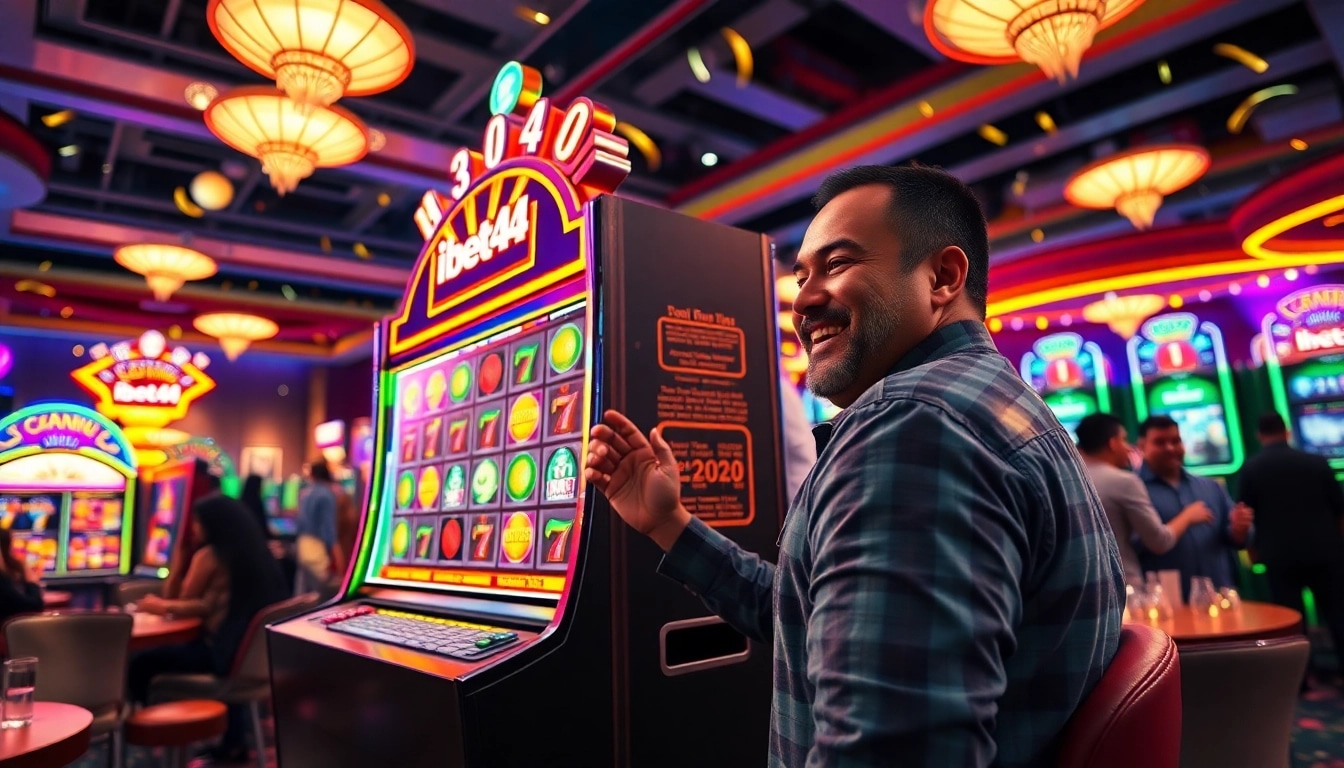 Menangkan permainan ibet44 slot sambil bermain di mesin slot yang berkilau.