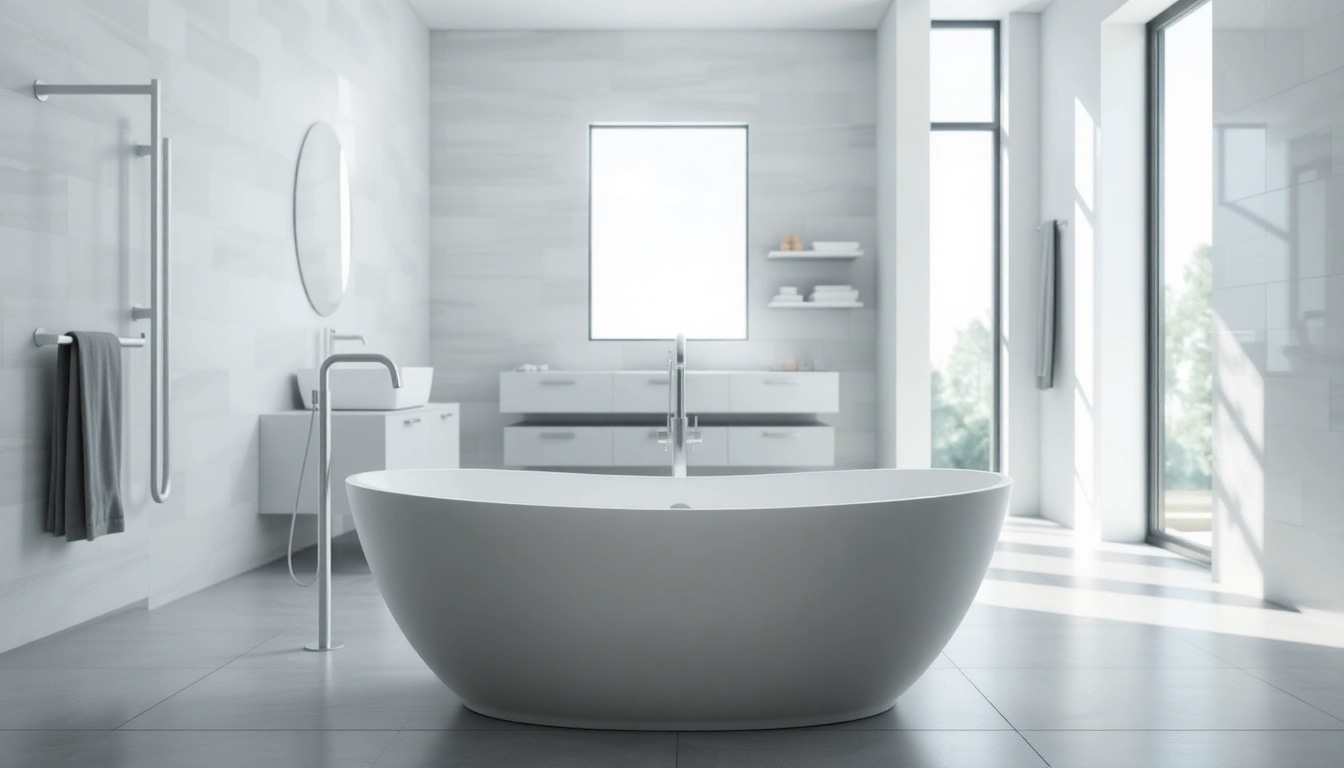 Effiziente Lösungen von sonni sanitär GmbH in einem stilvollen Badezimmer mit eleganten Sanitäranlagen.