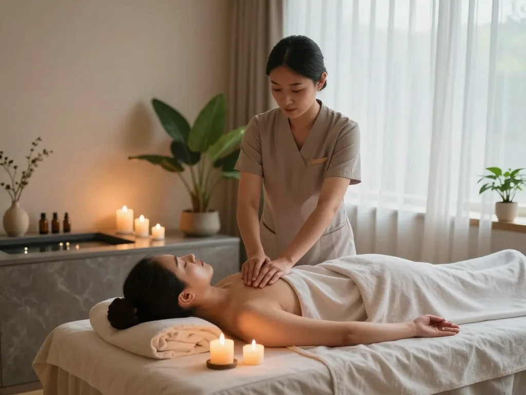 Heavenly 천안스웨디시 massage experience in a serene spa environment.