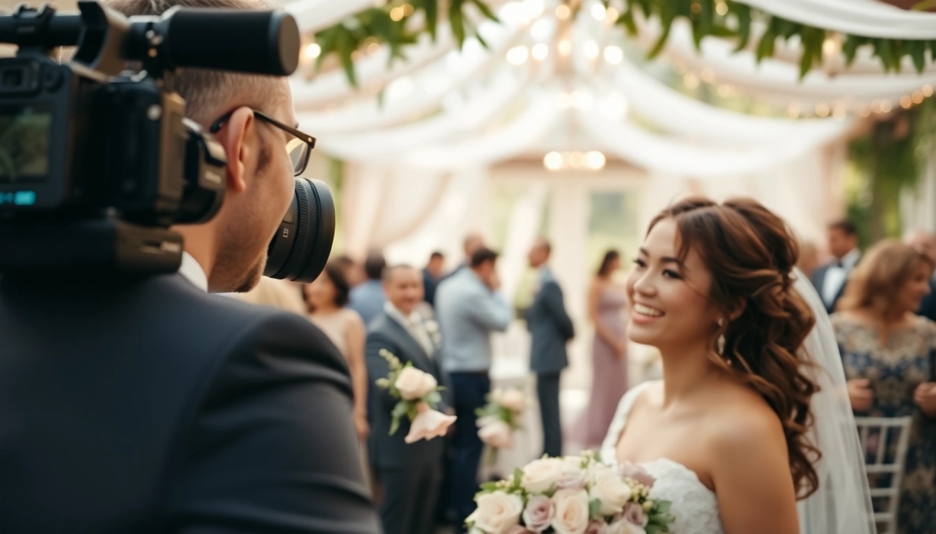 Edmonton videographer capturing heartfelt moments at a wedding celebration.