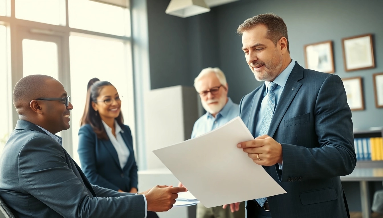 Fort Lauderdale work injury lawyer advising clients in a modern office environment.