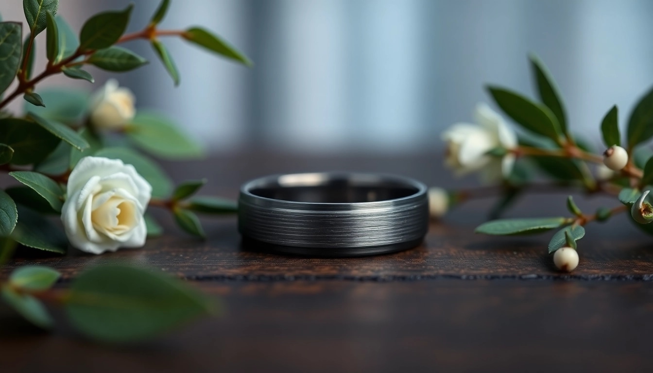 Stylish Gunmetal Wedding Bands for Men: A Modern Choice for Your Special Day