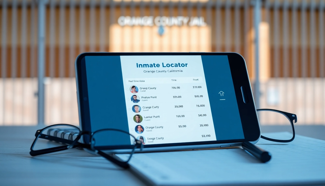 Using the Orange County Jail Inmate Locator to search for inmates efficiently.