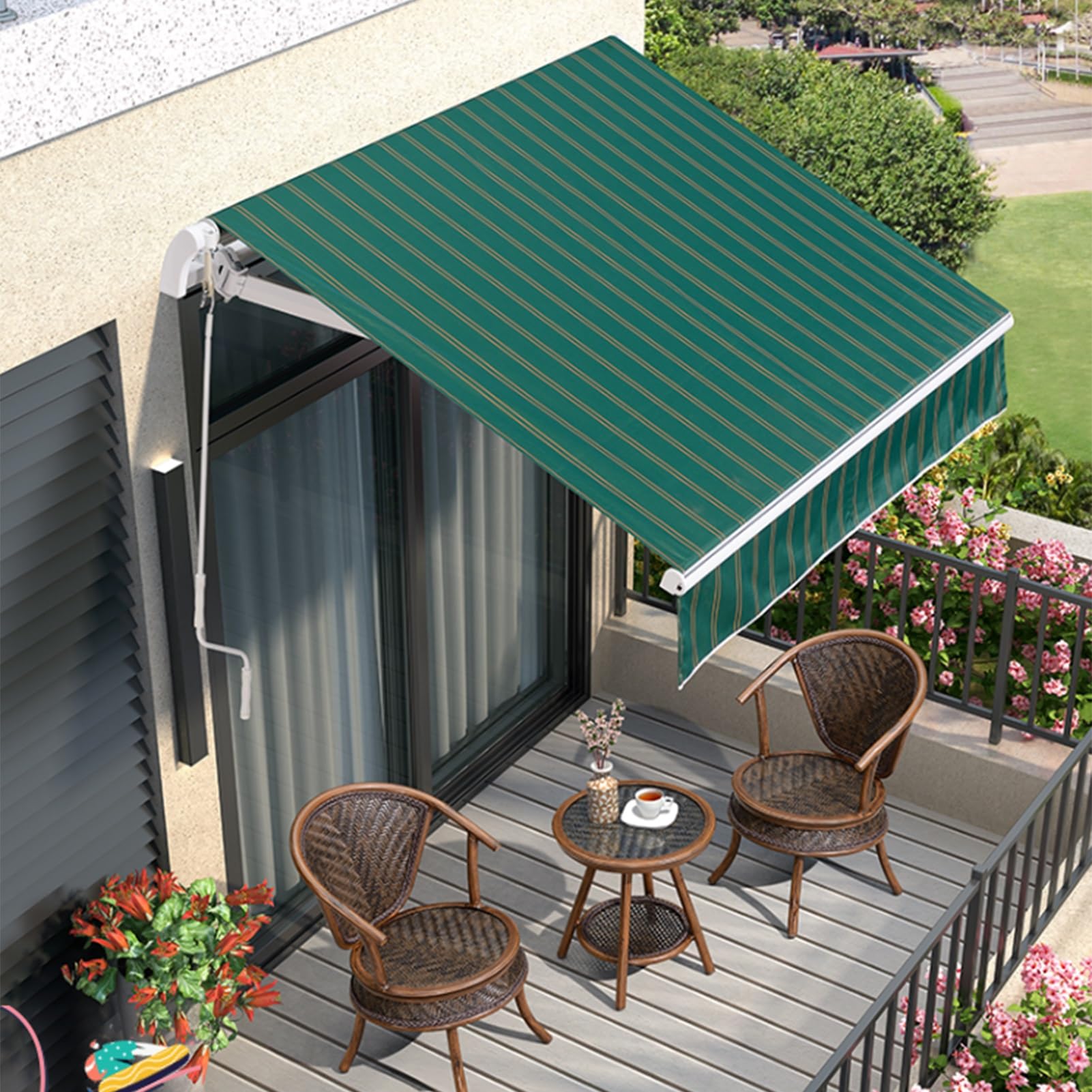 Markise 5m elektrisch fuer Terrasse und Balkon | ADA-Wintergarten
