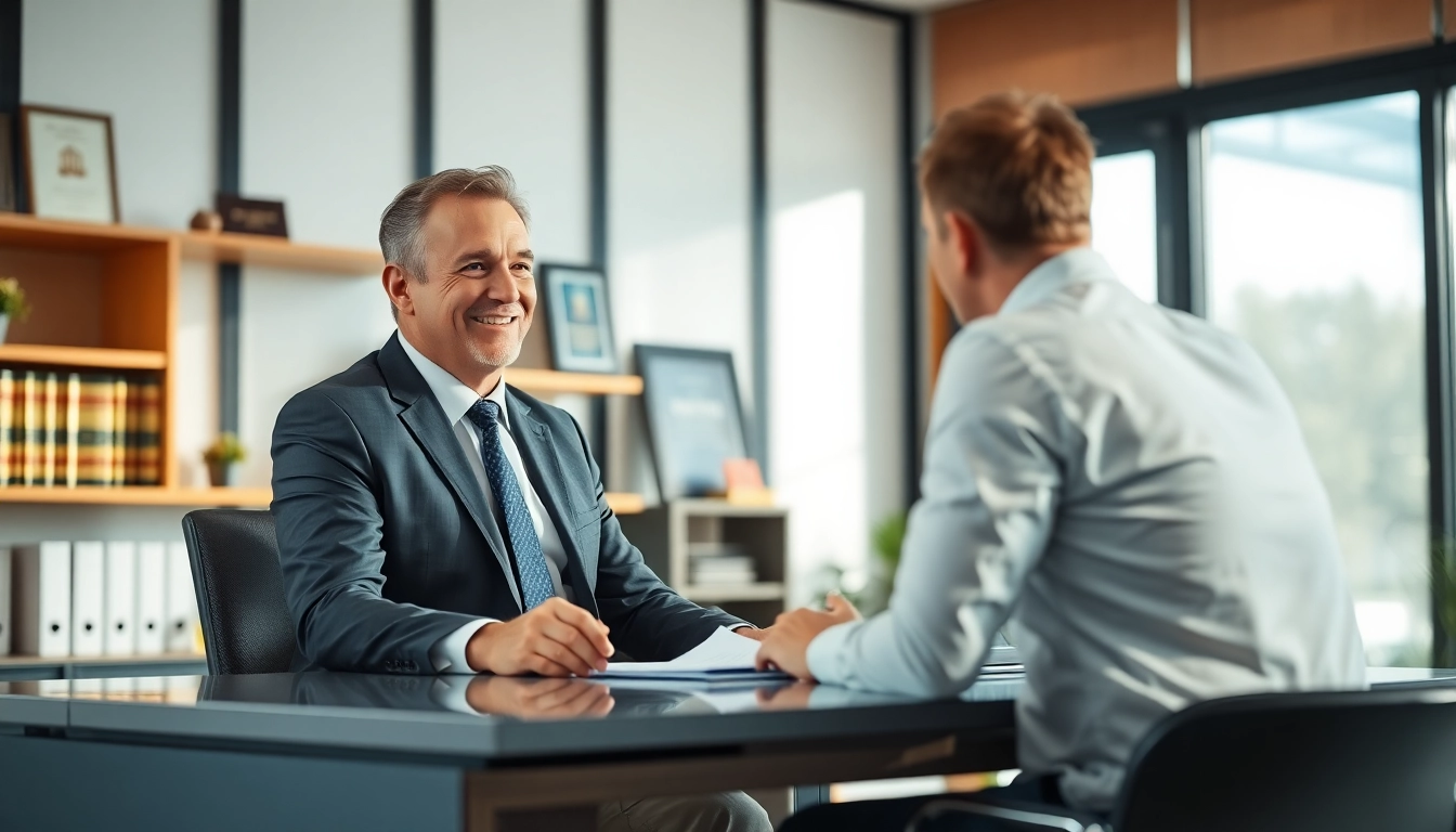 Consultation with a Maryland workers' compensation lawyer at https://www.steinhardtlawfirm.com showcasing a professional atmosphere.