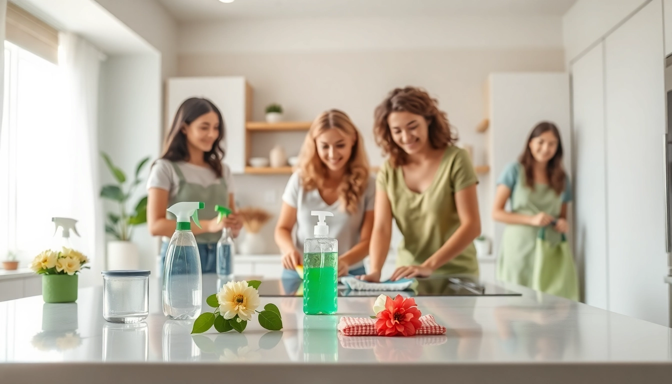 Enhancing your space with our Cleaning service featuring a dynamic team in action.