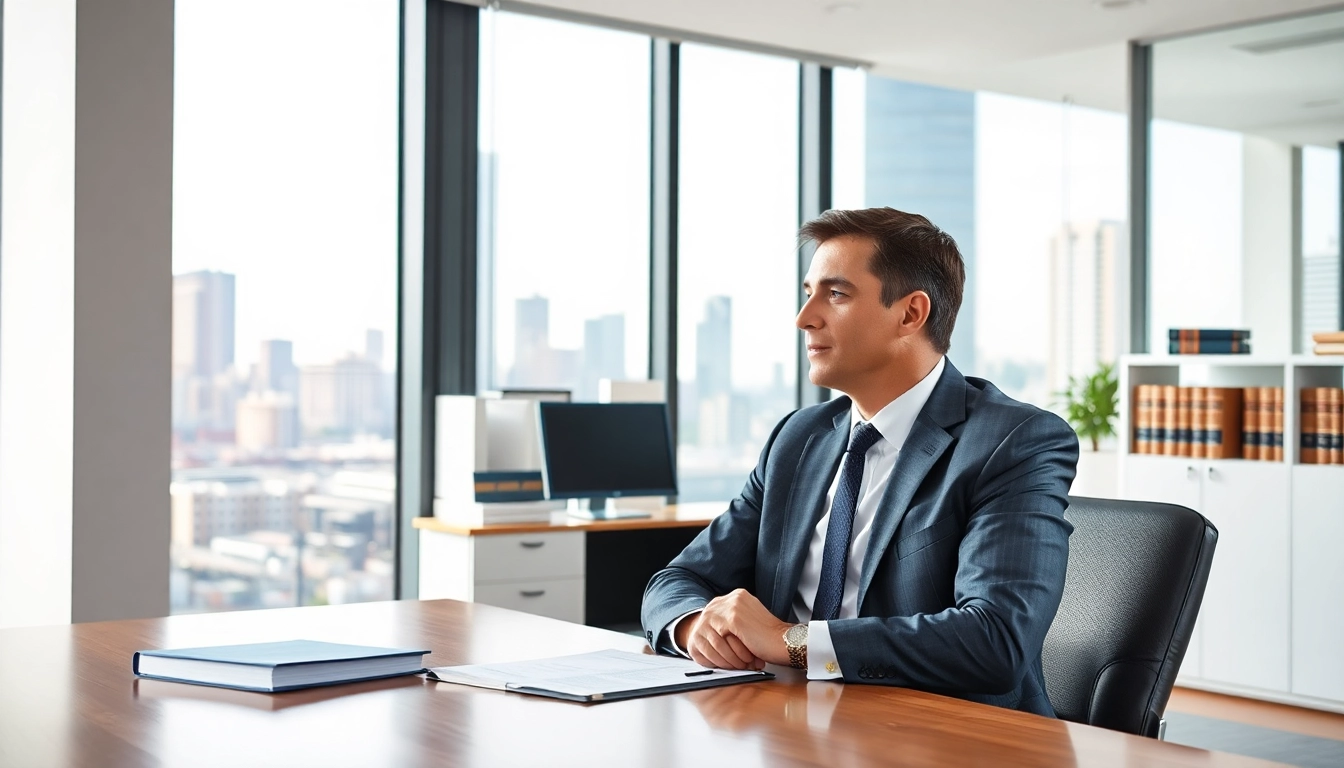 Clearwater truck accident attorney consulting with a client in a well-lit office.