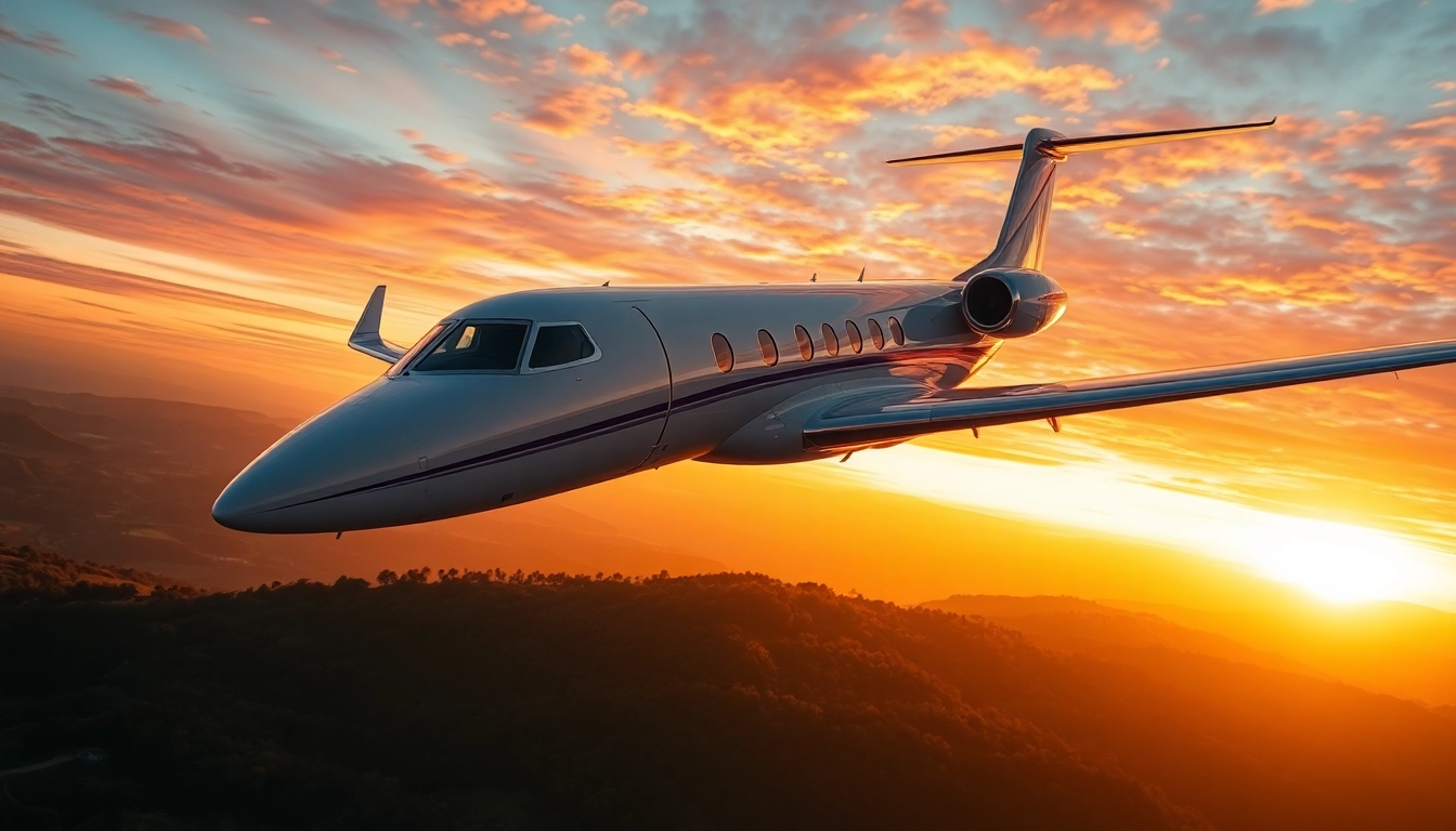 FlyMarquis offers luxurious private jet experiences with stunning sunsets and elegant designs.