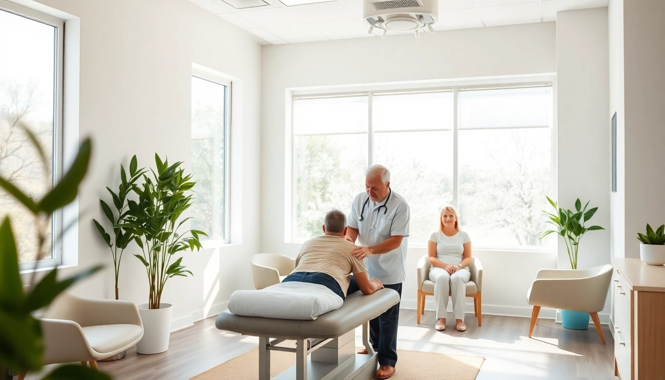 Chiropractor providing care at AICA Duluth in a bright, inviting clinic.