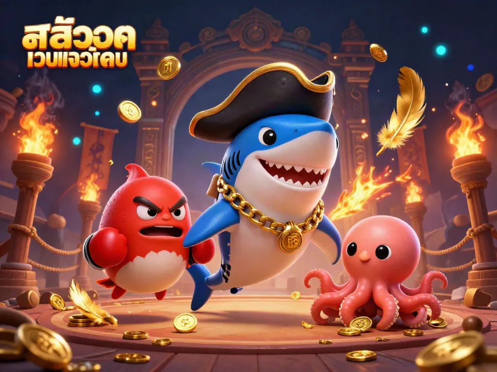 Engage with exciting สล็อตเว็บตรงทั้งหมด gameplay featuring characters in a dynamic casino scene.