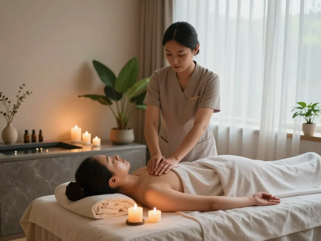 Heavenly 천안스웨디시 massage experience in a serene spa environment.