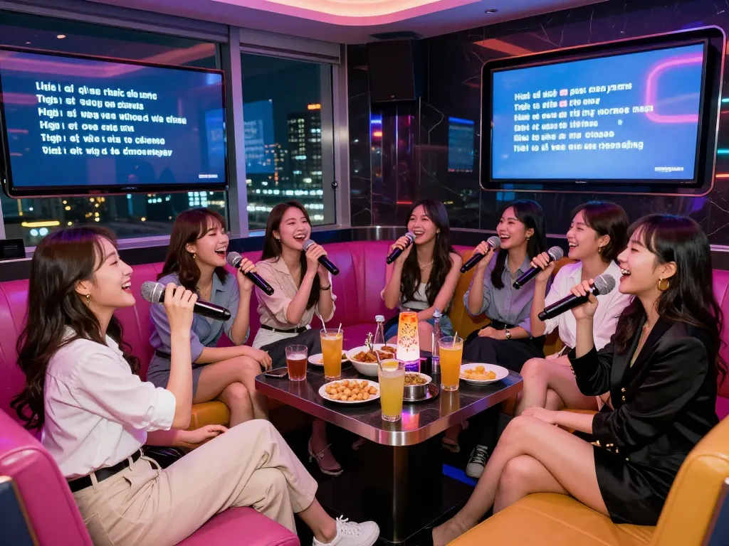 Enjoy a lively night out at https://www.gangnamtune.com’s luxurious karaoke lounge with friends, drinks, and stunning city views.