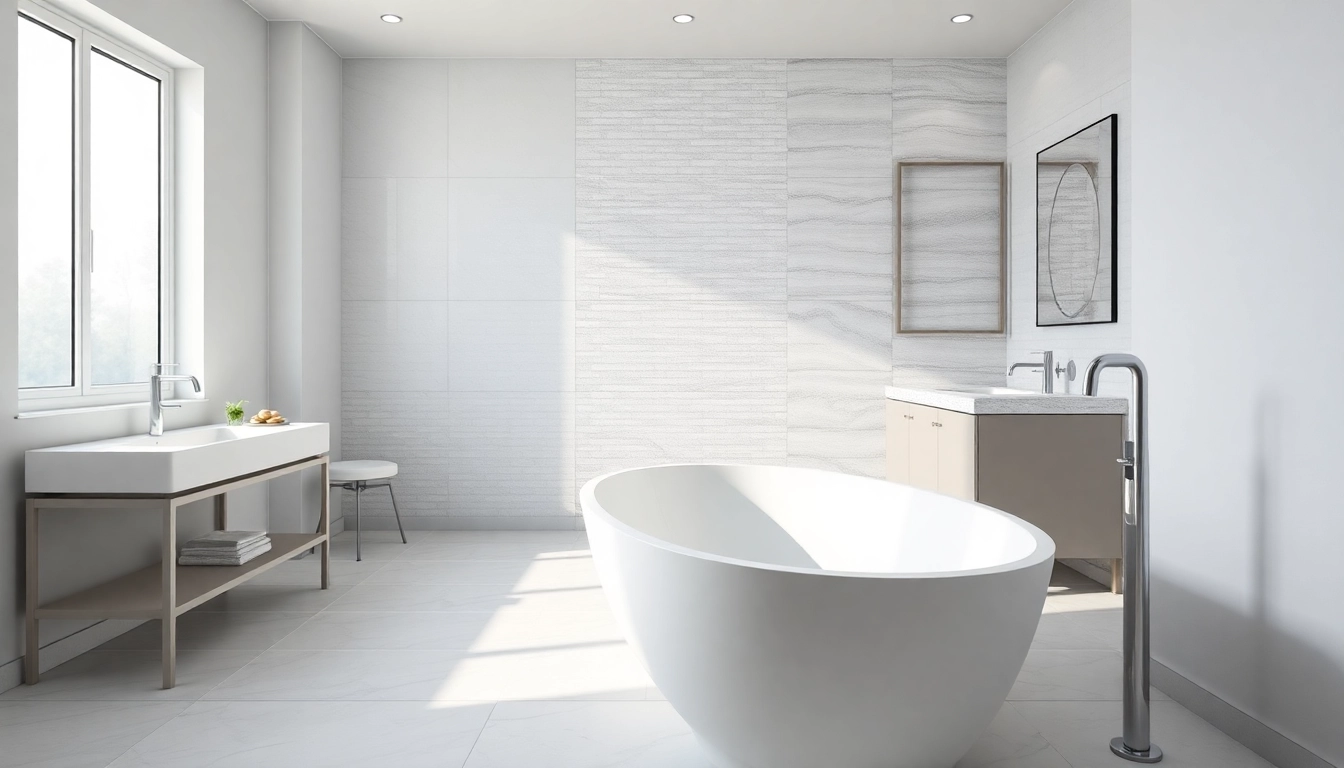 Renovated space with modern bathroom remodel near me featuring elegant fixtures and natural light.