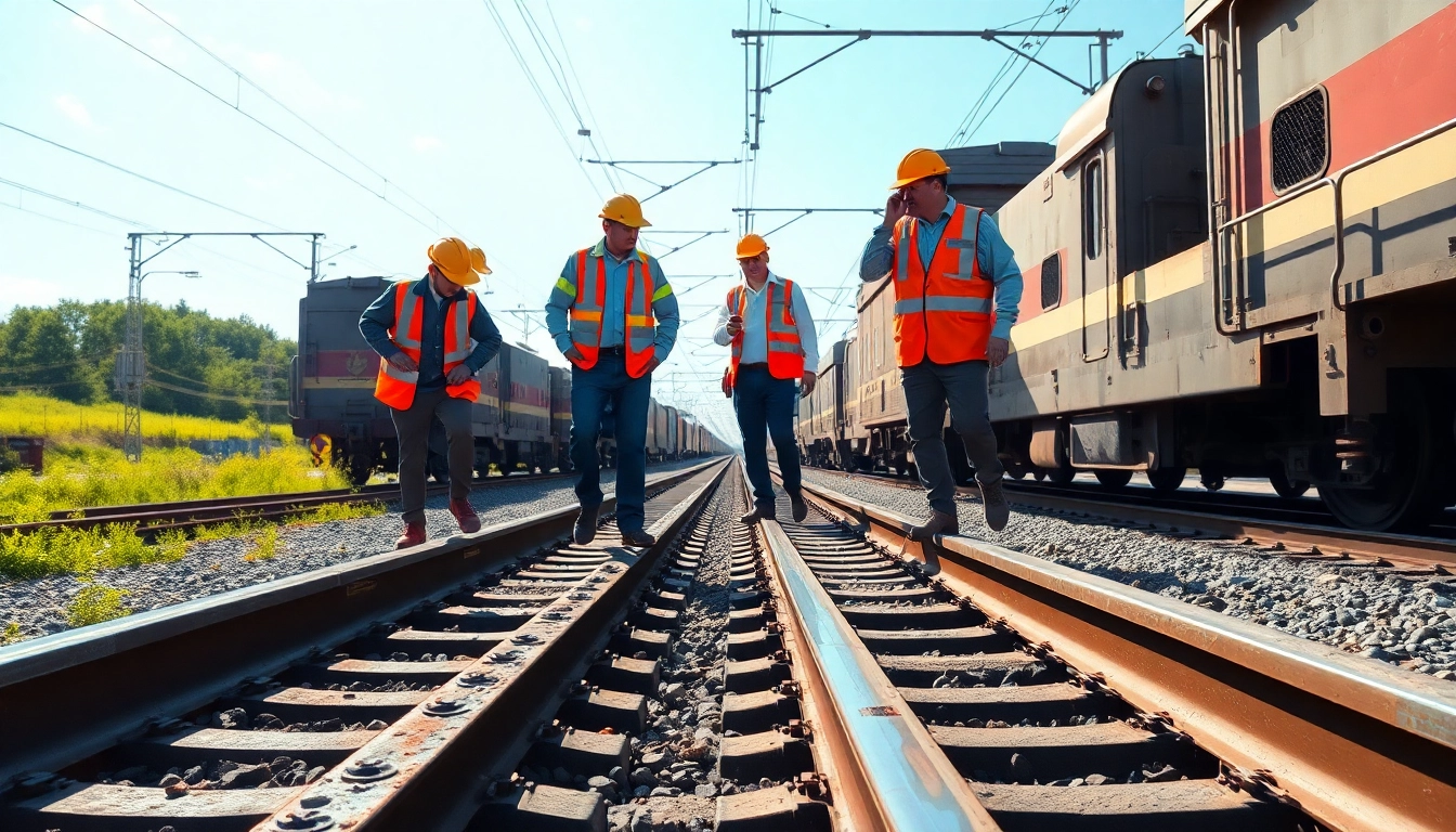 Conducting Track Inspection with expert teams ensuring railway safety and maintenance.