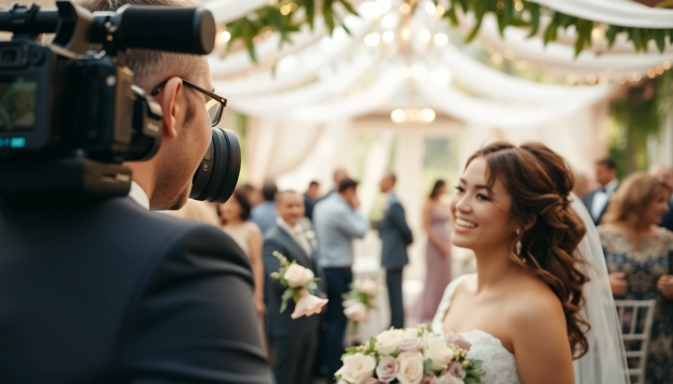 Edmonton videographer capturing heartfelt moments at a wedding celebration.
