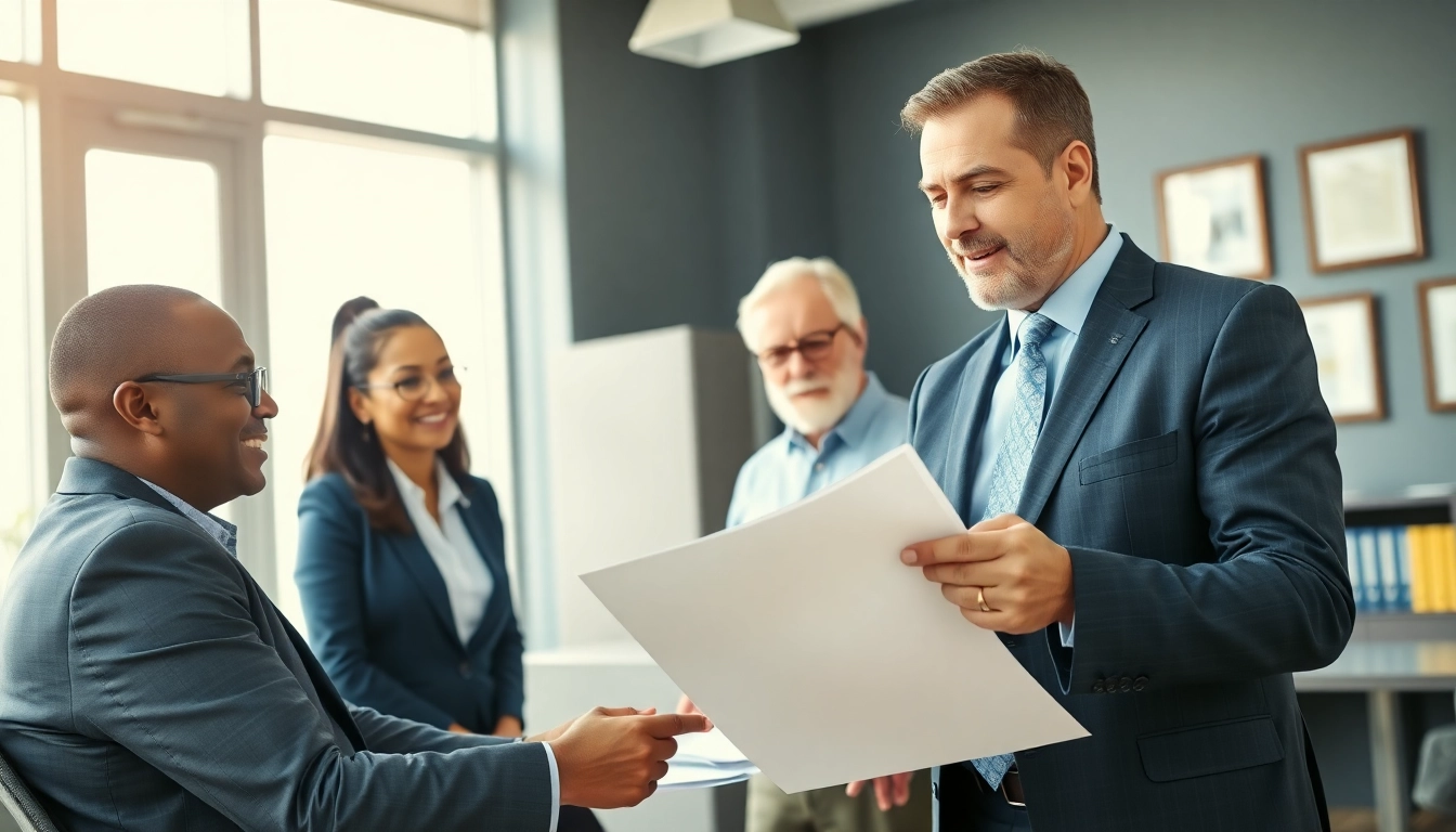 Fort Lauderdale work injury lawyer advising clients in a modern office environment.