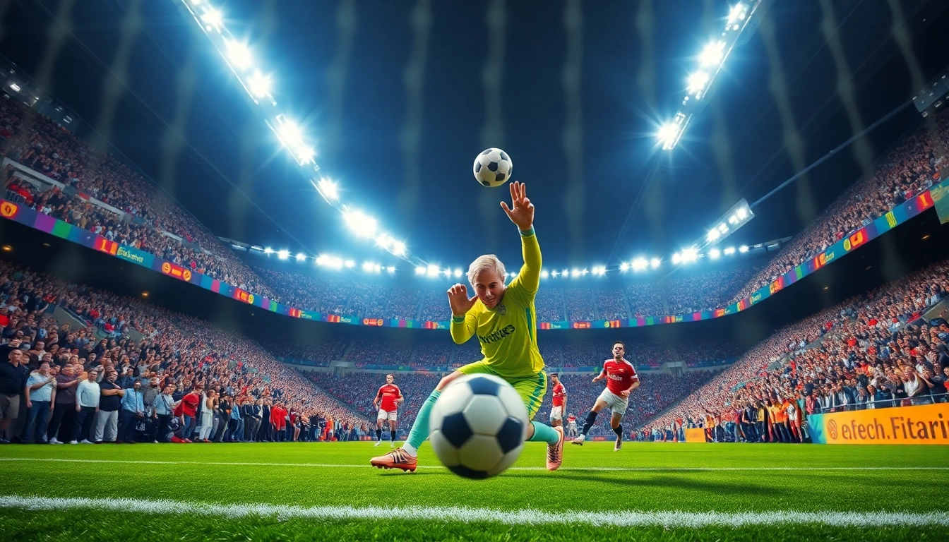 Soccer match featuring goalkeeping action relevant to บ้านผลบอลวันนี้ updates.