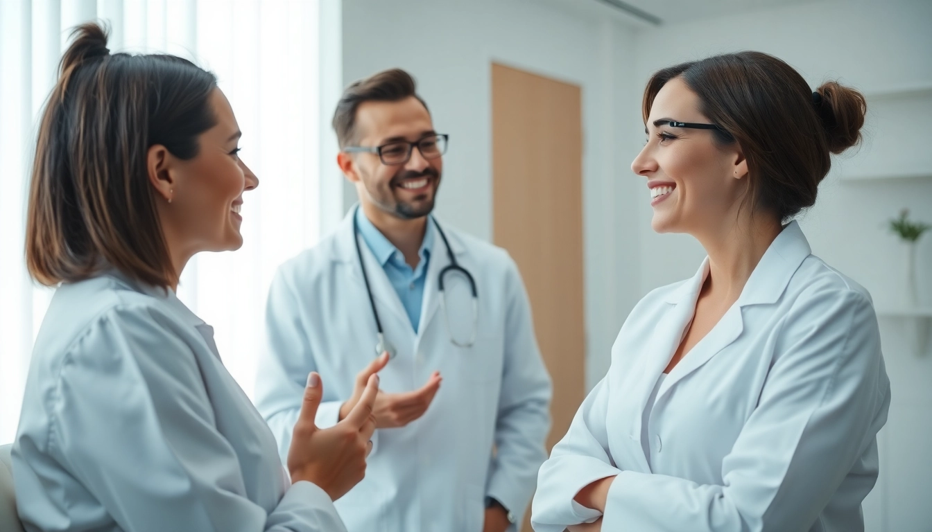 Kirkegaard Aesthetics: Engaging consultation with a professional in a modern clinic.