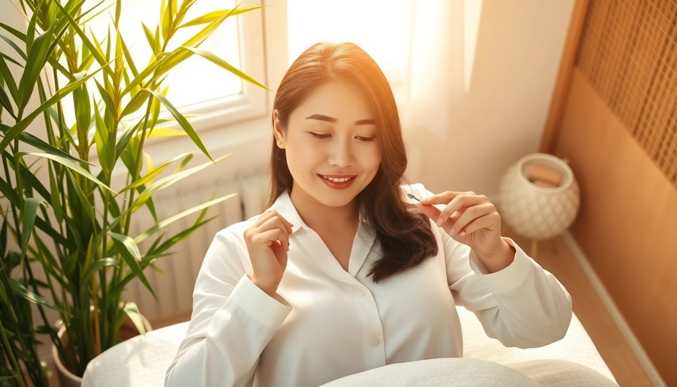 TCM therapy session highlighting acupuncture techniques and relaxing atmosphere.