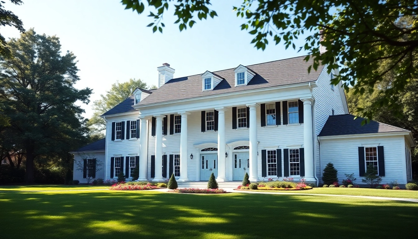 Stunning colonial home new build construction featuring classic architecture and landscaped surroundings.