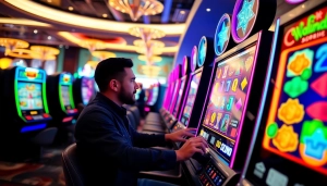 Raih kemenangan besar pada sayapbola slot dengan suasana kasino yang mendebarkan.