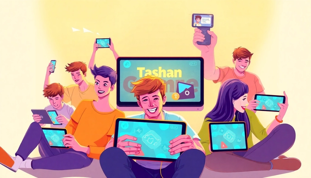 Tashan game showcasing players immersed in a thrilling online gaming experience.
